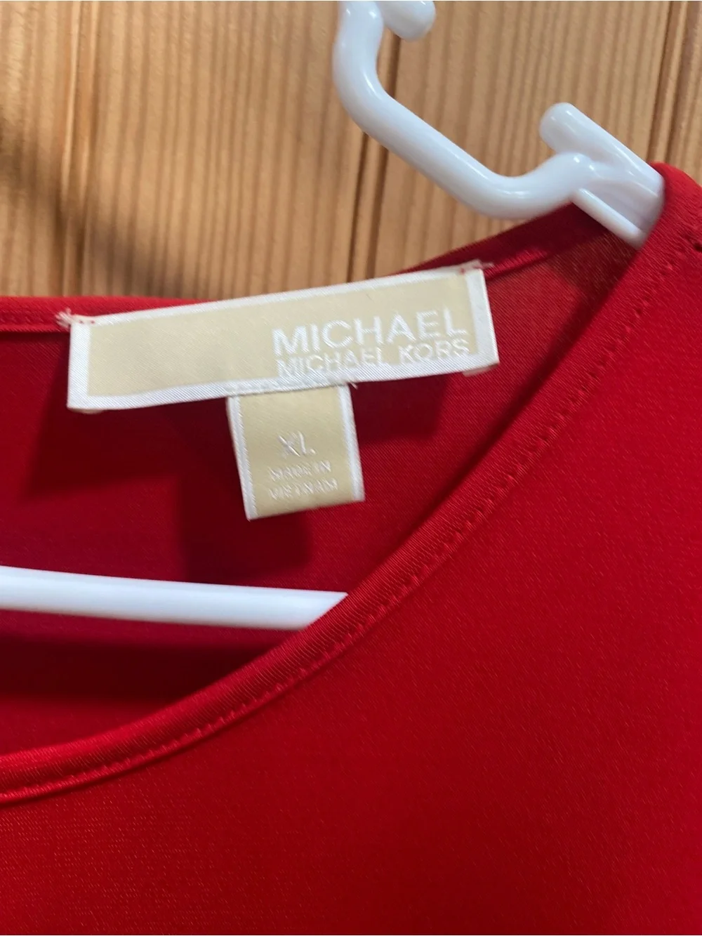 Michael Kors Red Long Sleeve Dress